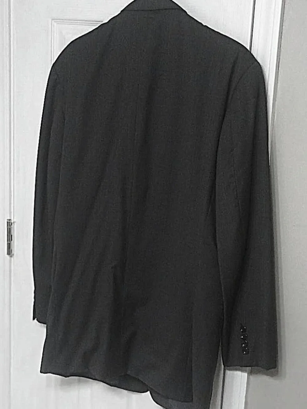 Hickey Freeman 1155 Collection Men Gray 2 Piece Suit 42L